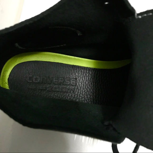 Converse Prime Hi Top Black Leather Sneakers - Picture 5 of 15